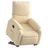 vidaXL Relaxsessel mit Aufstehhilfe Elektrisch Creme Stoff
