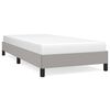 vidaXL Bettgestell ohne Matratze Hellgrau 100x200 cm Stoff