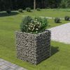 vidaXL Gabionen-Hochbeet Verzinkter Stahl 90&times;90&times;100 cm
