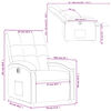 vidaXL Relaxsessel Elektrisch Braun Stoff