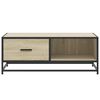 vidaXL Couchtisch Sonoma-Eiche 90x57x35 cm Holzwerkstoff und Metall