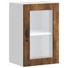 vidaXL K&uuml;chen-H&auml;ngeschrank mit Glast&uuml;r Porto R&auml;uchereiche