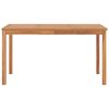 vidaXL 7-teiliges Garten-Ess-Set 140 x 80 cm Massivholz Teak