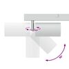 vidaXL Deckenstrahler mit Strahlern Wei&szlig; 26 x 5,5 x 16,5 cm Metall