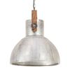 vidaXL H&auml;ngelampe Industriestil 25 W Silbern Rund 40 cm E27
