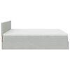vidaXL Ottoman-Bett mit Matratze Hellgrau 160x200 cm Samt