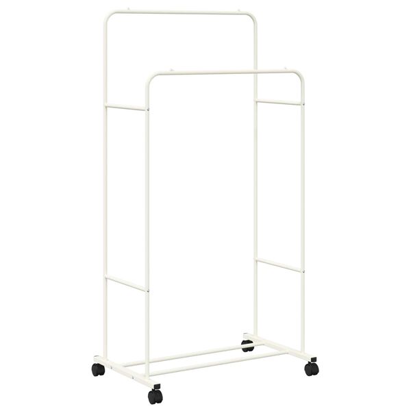 vidaXL Kleiderst&auml;nder Uni Wei&szlig; 80 x 53 x 156 cm