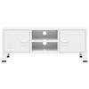 vidaXL TV-Schrank Industrie-Stil Wei&szlig; 105x35x42 cm Metall