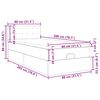 vidaXL Ottoman-Bett mit Matratze Grau 80x200 cm Kunstleder