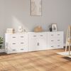vidaXL Sideboards 3 Stk. Wei&szlig; Holzwerkstoff