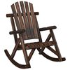 vidaXL Garten-Schaukelstuhl 69x96x101 cm Massivholz Fichte