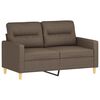 vidaXL 3-tlg. Sofagarnitur mit Kissen Taupe Stoff