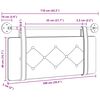 vidaXL H&auml;ngevorderseite Wandmontiert Braun 100 cm Antikes PU