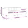 vidaXL Tagesbett mit Matratze Dunkelgr&uuml;n 90x200 cm Samt
