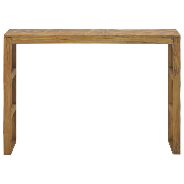vidaXL Konsolentisch 110x35x75 cm Massivholz Teak