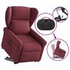 vidaXL Relaxsessel mit Aufstehhilfe Weinrot Stoff