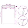 vidaXL Verdunkelungsrollo Rot 100x150cm Stoffbreite 95,7 cm Polyester