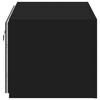 vidaXL TV-Wandschrank mit LED-Leuchten Schwarz 60x35x31 cm