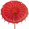 vidaXL Balinesischer Sonnenschirm mit Sockel Rot 185 x 185 x 260 cm