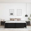 vidaXL Bettrahmen mit Matratze Schwarz 200 x 200 cm Stoff