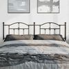 vidaXL Kopfteil Metall Schwarz 180 cm