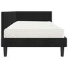 vidaXL Eckbettgestell mit Matratze mit Kopfteil 2 pcs Schwarz Samt