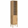 vidaXL Badezimmerm&ouml;bel-Set FLORO 4 pcs Wachsbraun Massivholz Kiefer