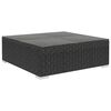 vidaXL 10-tlg. Garten-Lounge-Set mit Auflagen Poly Rattan Schwarz
