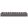 vidaXL Ottoman-Bett ohne Matratze Grau 100x200 cm Kunstleder