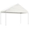 vidaXL Pavillon mit Dach Wei&szlig; 20,07x4,08x3,22 m Polyethylen