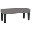 vidaXL Boxspringbett mit Matratze Dunkelgrau 120x190 cm Stoff