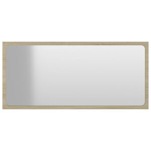vidaXL Badspiegel Sonoma-Eiche 80x1,5x37 cm Holzwerkstoff