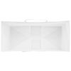 vidaXL Papiertragetaschen 250 Stk. mit Henkeln Wei&szlig; 26x12x35 cm