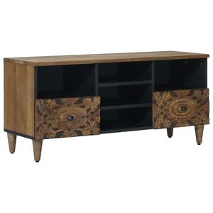 vidaXL TV-Schr&auml;nk Braun 100 x 33 x 46 cm Massivholz Mango