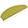 vidaXL Stufenmatten 15 Stk. 65x21x4 cm Gr&uuml;n Halbrund Gro&szlig;