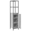 vidaXL Badschrank mit Regalen Grau Sonoma 36x35x165 cm