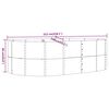vidaXL Hochbeet Grau 212x140x68 cm Verzinkter Stahl