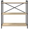vidaXL B&uuml;cherregal Sonoma-Eiche 80 x 30 x 85 cm Holzwerkstoff