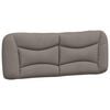 vidaXL Bettgestell ohne Matratze "Hvar" Taupe 140x200 cm Stoff