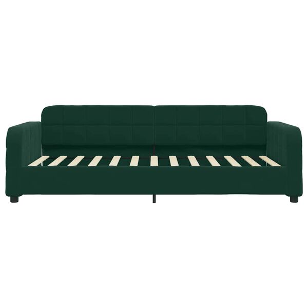 vidaXL Tagesbett mit Matratze Dunkelgr&uuml;n 80x200 cm Samt