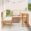 vidaXL Garten Bistro Set 5 pcs Braun Massivholz Akazie