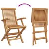 vidaXL Garten Essgruppe 3 pcs Braun Massivholz Akazie