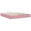vidaXL Ottoman-Bett ohne Matratze Rosa 160x200 cm Samt