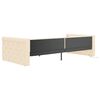 vidaXL Tagesbett USB Creme Stoff 90x200 cm