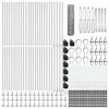 vidaXL Zaunpfosten Silber 100 x 0,6 m (50 mm Masche) Stahl
