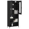 vidaXL Highboard Schwarz 69,5x34x180 cm Holzwerkstoff