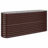vidaXL Hochbeet Verzinkter Stahl 152x40x68 cm Braun