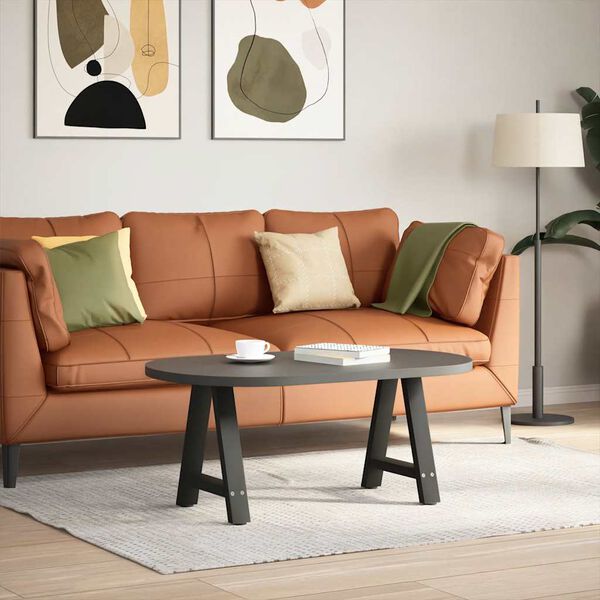 vidaXL Couchtischbeine A-Form 2 Stk. Schwarz 38x(42-43) cm Stahl