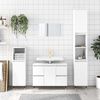 vidaXL Badschrank Wei&szlig; 80x33x60 cm Holzwerkstoff