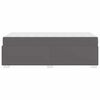 vidaXL Bettrahmen mit Matratze Grau 90 x 190 cm Stoff